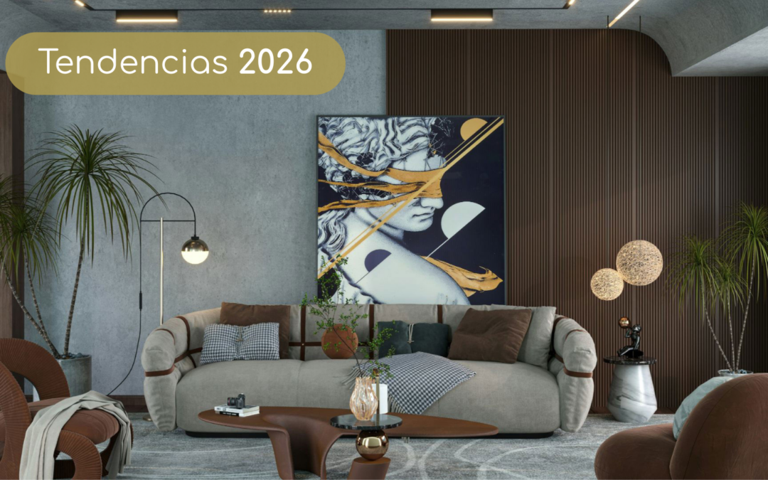 Tendencias 2026 en decoración de interiores: colores, texturas y materiales que definen el nuevo hogar