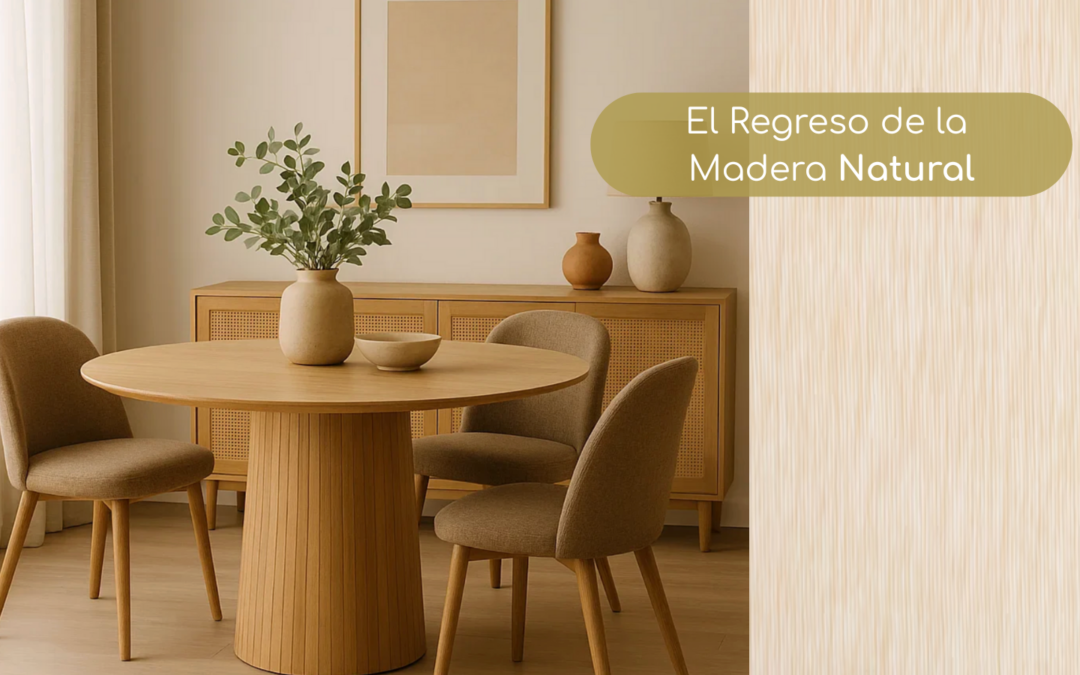 El regreso de la madera natural en el diseño contemporáneo